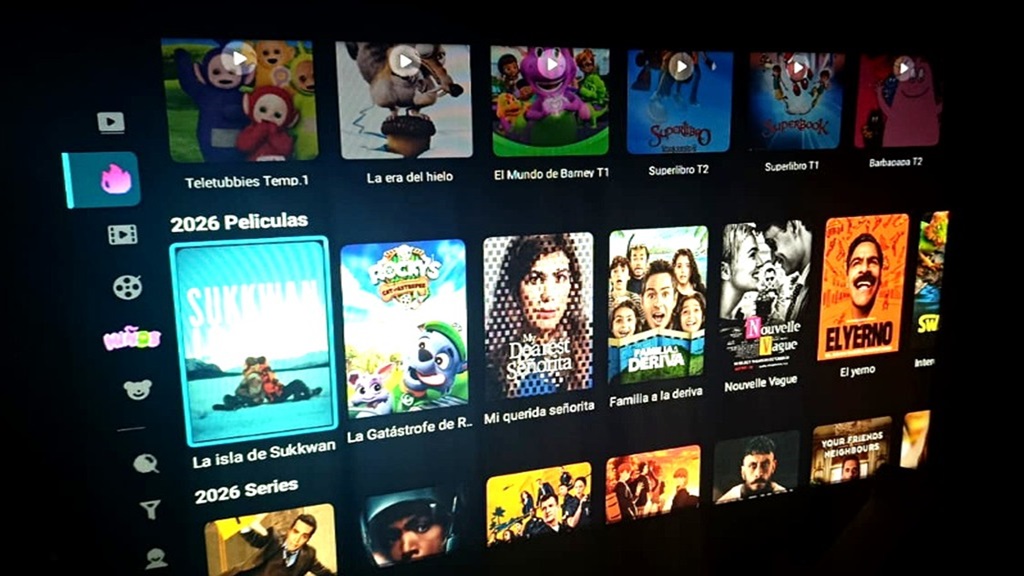 Interfaz de Oleada TV - VOD